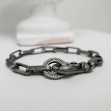 6mm ボックス チェーン ブレスレット / [BLESSEDBULLET]6mm BOX chain bracelet_dark silver