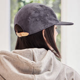 VA Square Suede Camp Cap / Charcoal