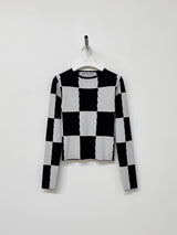 チェックホールニット/CHECK HOLE KNIT