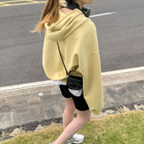[BELLIDE MADE] Loose fit point embroidered hoodie