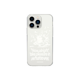 ワットエバークリアジェルハードタイプケース / Whatever clear jel-hard type case