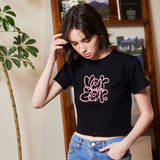 グラフィティクロップ半袖Tシャツ