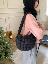 LB wool color combination ribbed string knit zip-up