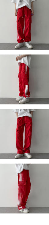 コミーラインカーゴワイドパンツ / Comey Line Cargo Wide Pants
