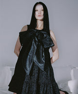 0 4 ribbon doll dress - BLACK (4641553743990)