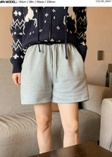 コットン起毛トレーニングショートパンツ (3color)