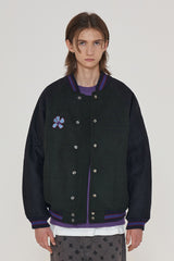 COIN VARSITY JACKET / GREEN (6601035939958)