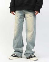 ツイストラインブラッシュデニムパンツ / Twist Line Brush Denim Pants