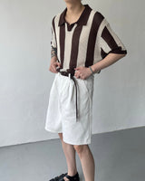 OA クロッフルカラーニットウェア / OA Croffle Collar Knitwear (4 colors)