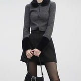 Doven mink hook cardigan