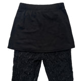 Lace skirt pants