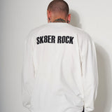 SK8ER ROCK LONG SLEEVE T-SHIRT OFF WHITE (6616267784310)