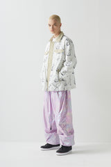 BEARRABBIT カラーフリースシャツ / BSR2223FWJK106 BEARRABBIT COLLAR FLEECE SHIRT WHITE