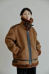 ムートンジャケット/unisex mustang camel