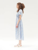 パフスリーブワンピース/JOLIE PUFF SLEEVES ONEPIECE_BLUE