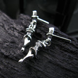 メインゴーシェシルバーイヤリング / Main gauche silver earring (4594627969142)