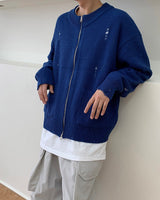 OAリオダメージツーウェイカーディガン/OA Rio Damage Two Way Cardigan (4 colors)