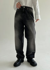 ウィッシュブラックデニムパンツ/no.3618 Wished Black Denim Pants