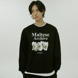 (裏起毛)マルチーズアーカイブスウェットシャツ/(Napping)Maltese archive sweatshirts