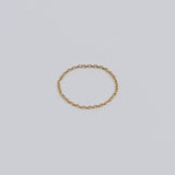 14K gold basic chain ring (6679695786102)