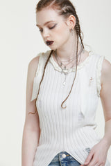 リボンノースリーブトップス / RIBBON SLEEVELESS TOP