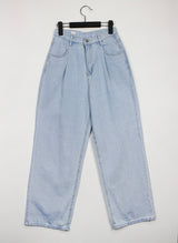 ビションデニムパンツ/no.1729 Bichon Pintuck Denim Pants (2color)