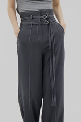 2ベルトワイドスラックス / Two Belt Wide Slacks (3color)