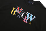 レインボーロゴTシャツ/RAINBOW LOGO TEE SHIRT_BLACK