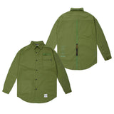 オーバーサイズシャツ / TECH LINEN OVERSIZED SHIRTS OLIVE / NAVY / BLACK