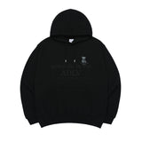 FUZZY BEAR HOODIE BLACK