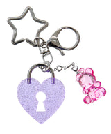 ハートロックキーリング / heart lock key ring (4506567835766)