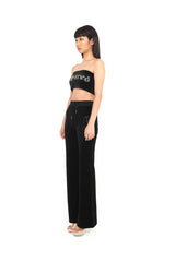 ベルベットラインストーンチューブトップ  / Velvet Rhinestone Tube Top (4168741355638)
