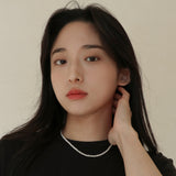 14K ゴールドフィルド 4mm パールネックレス/14K goldfilled 4mm pearl necklace (swarovski pearl)