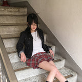 Locher リベットポケット スリム クロップド デニム ジャケット