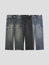 Bunny washing cargo denim 3color