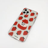 Strawberry pattern jellycase (iphone case) (6638857289846)
