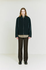 Panel Layered Blouson leather body (6683709800566)