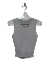 バックニットスリーブレス / Back Point Knit Sleeveless (3 colors)
