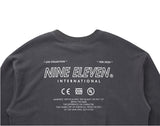 Pigment washed crewneck - Charcol (4622122123382)