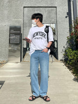 ニューヨークプリントTシャツ / [MADE]NEVERDOWHY NEWYORK PRINTING T-SHIRTS