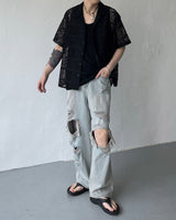 ソーシルクスリットスリーブレス / SO Silk Slit Sleeveless (2 colors)