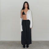 シアーマキシローライズスカート / SHEER MAXI LOWRISE SKIRT (BLACK)