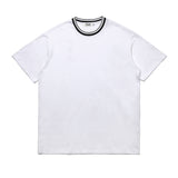 ニットカラーラウンドTシャツ / KNITTING COLLAR ROUND T-SHIRT_WH