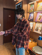ライキチェックオーバーシャツ (2 color)