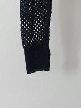 Lib hood crop zip up Knit 