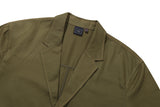 ステッチコットンブレザー / STITCH COTTON BLAZER_KHAKI