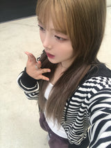 Camila stripe zip up