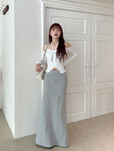 バターキュービックオフショルダーTシャツ/Butter Cubic Off Shoulder T-shirt (3color)