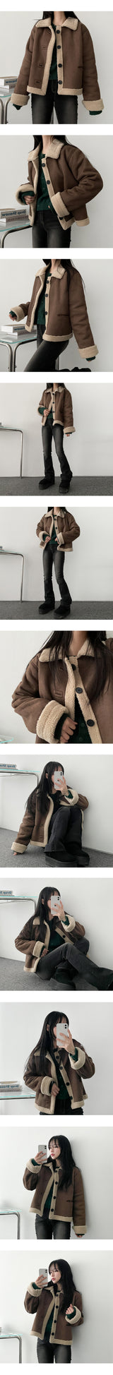 [Wool 10] Rina Twisted Knitted Cropped Cardigan