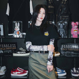 ミスターショースマイルフェイスパッチベーシック半袖Tシャツ / MR. SHOW SMILE FACE PATCH BASIC TEE